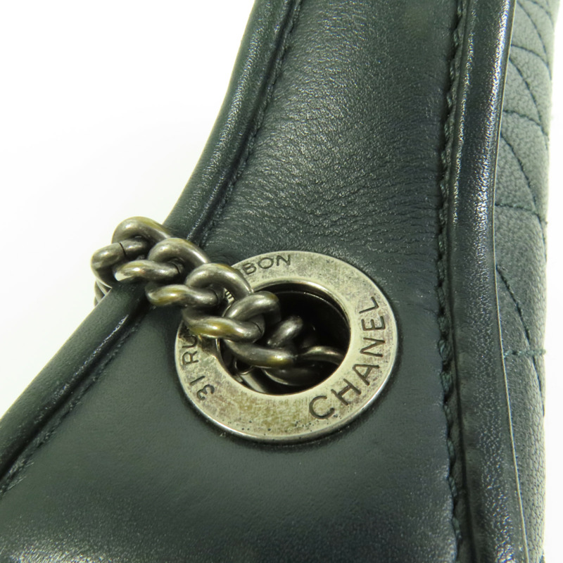 CHANEL 牛皮皮革Chain Shoulder Bag手挽肩背兩用袋-7