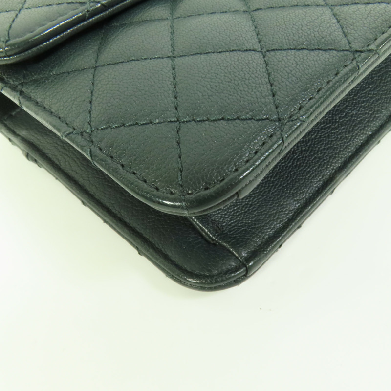 CHANEL 牛皮皮革Chain Shoulder Bag手挽肩背兩用袋-14