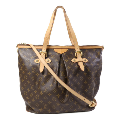 LOUIS VUITTON Monogram Palermo GM金扣手挽肩背兩用袋