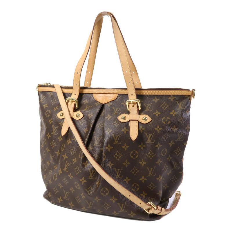 LOUIS VUITTON Monogram Palermo GM金扣手挽肩背兩用袋-2