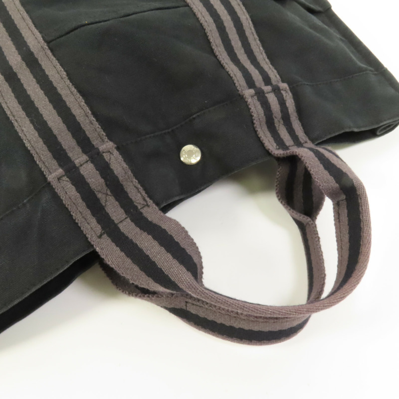HERMES 帆布Fourre Tout Tote PM銀扣手挽袋-4
