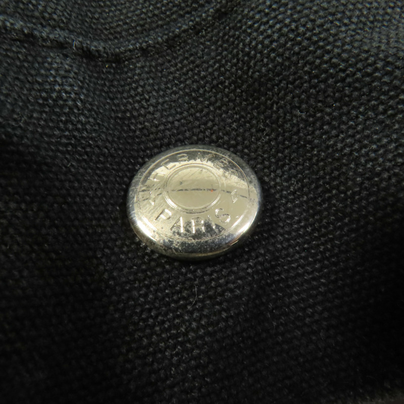 HERMES 帆布Fourre Tout Tote PM銀扣手挽袋-6