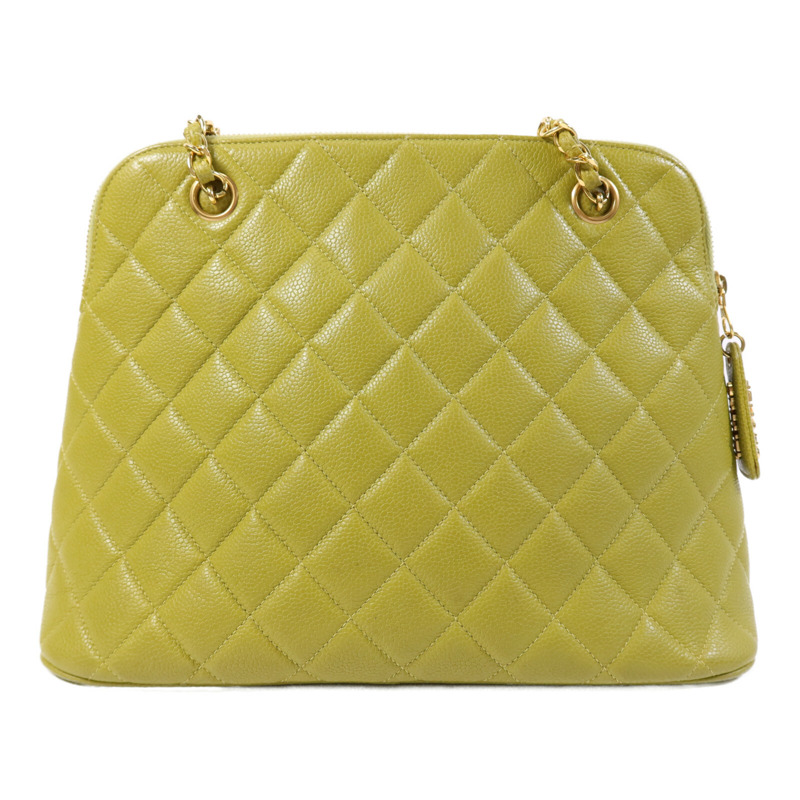 CHANEL 牛皮皮革Shoulder Bag金扣鏈帶肩背袋-1