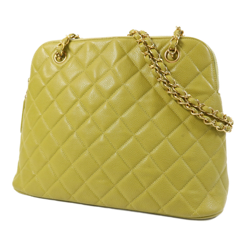 CHANEL 牛皮皮革Shoulder Bag金扣鏈帶肩背袋-2