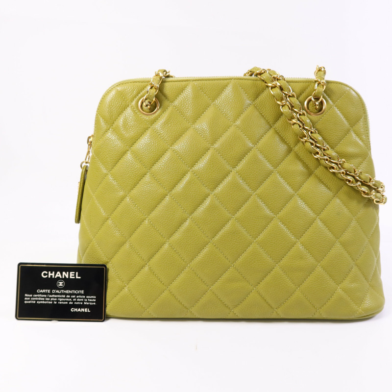 CHANEL 牛皮皮革Shoulder Bag金扣鏈帶肩背袋-6