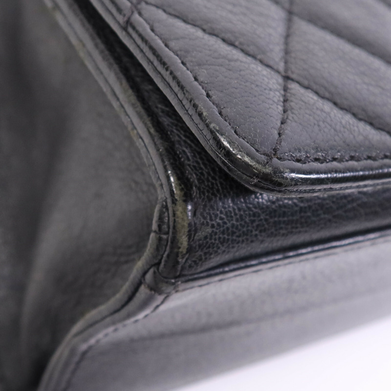 CHANEL 牛皮皮革Rita Top Handle Flap金扣鏈帶肩背袋-5