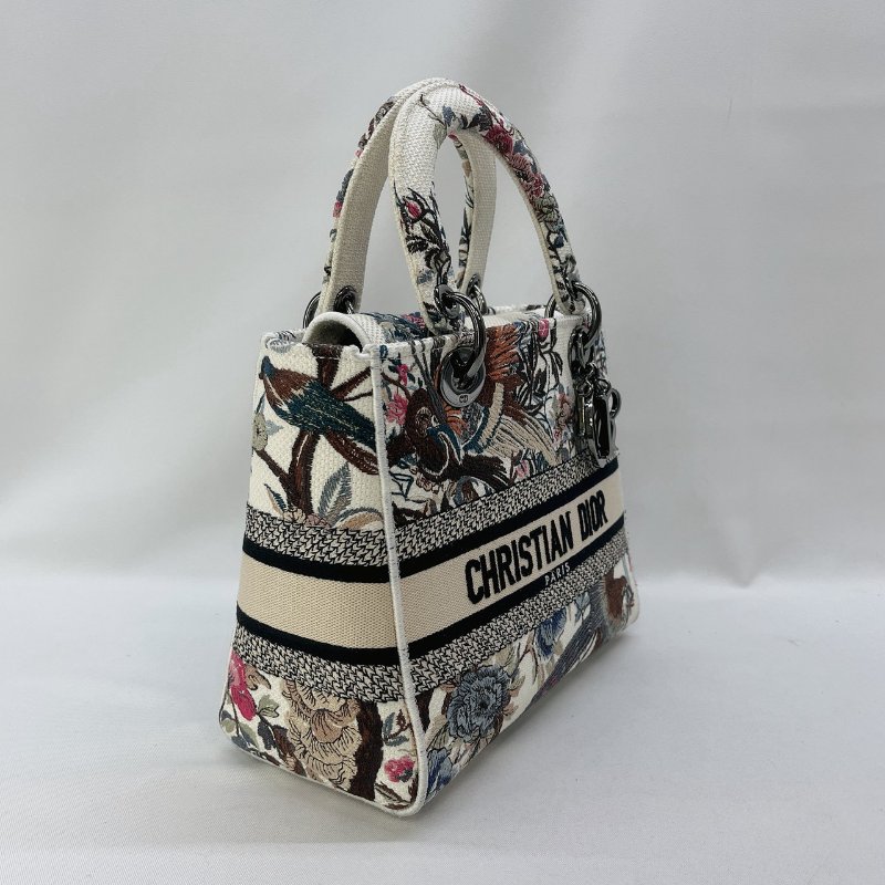 DIOR Lady D-Lite中款刺繡黛妃包-3