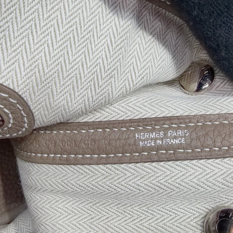 HERMES 大象灰Garden Party30花園包-6