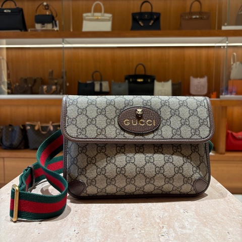 Gucci GG Supreme Belt bag 古馳 虎頭腰包