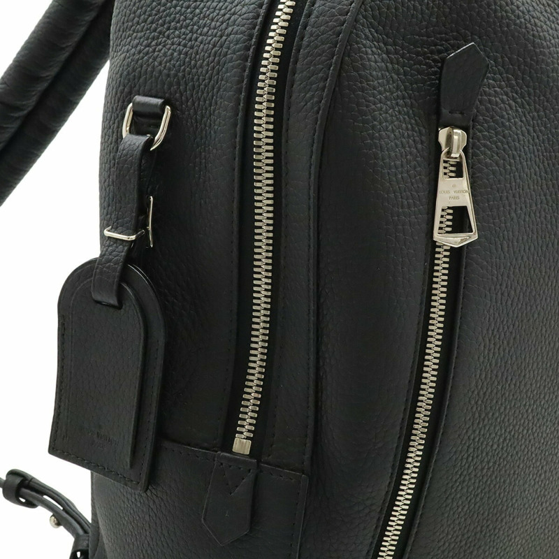 路易威登 Armand Taurillon 黑色皮革雙肩包,Noir,M42687-8