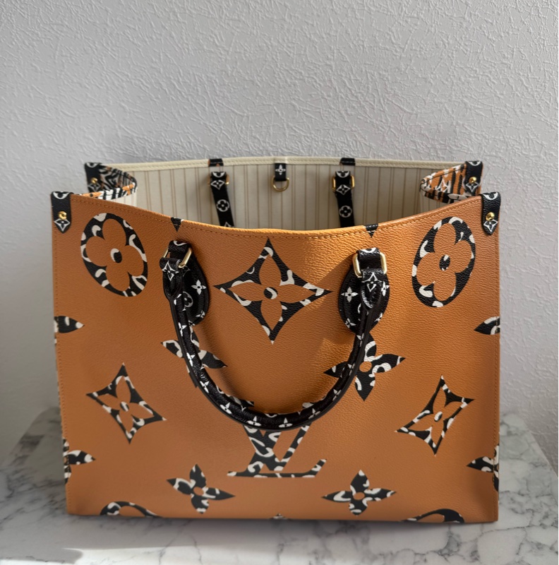 LV M44675豹紋雙面緹花on the go GM-1