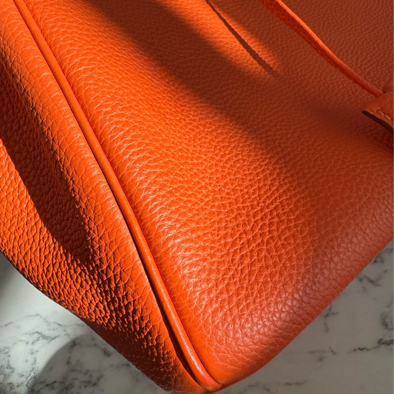 Hermes 9J橘金釦Birkin30-11