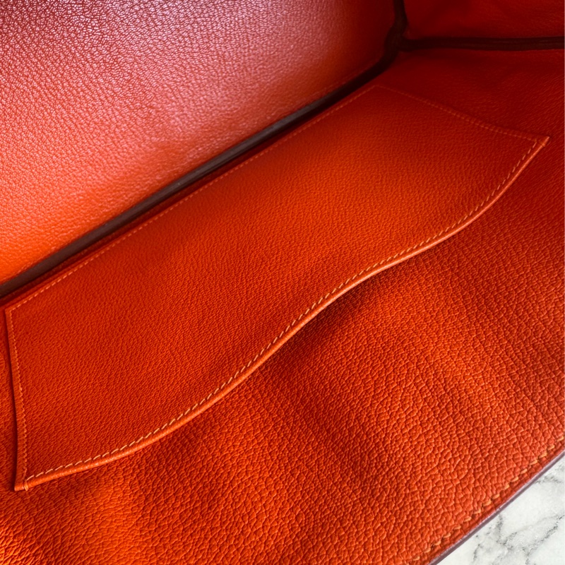 Hermes 9J橘金釦Birkin30-28