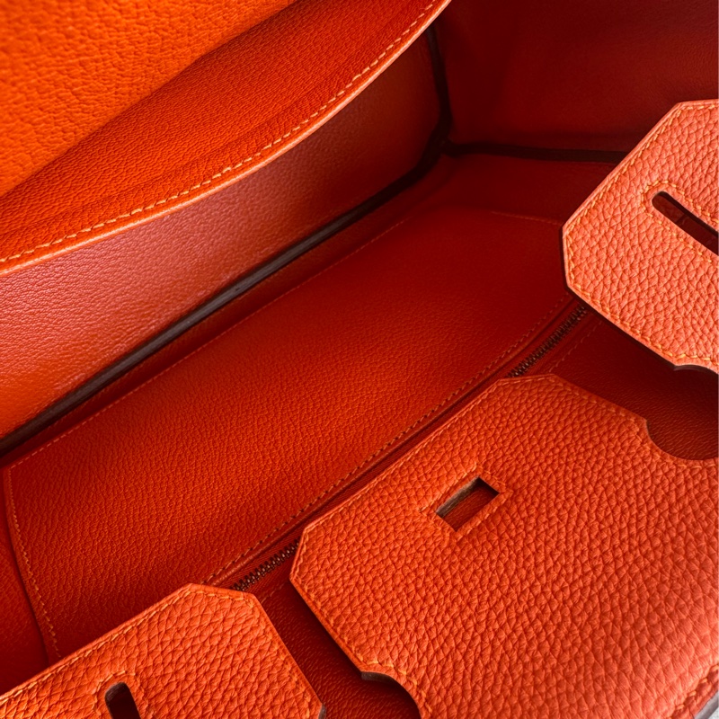 Hermes 9J橘金釦Birkin30-35