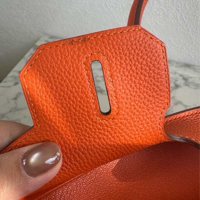 Hermes 9J橘金釦Birkin30-39