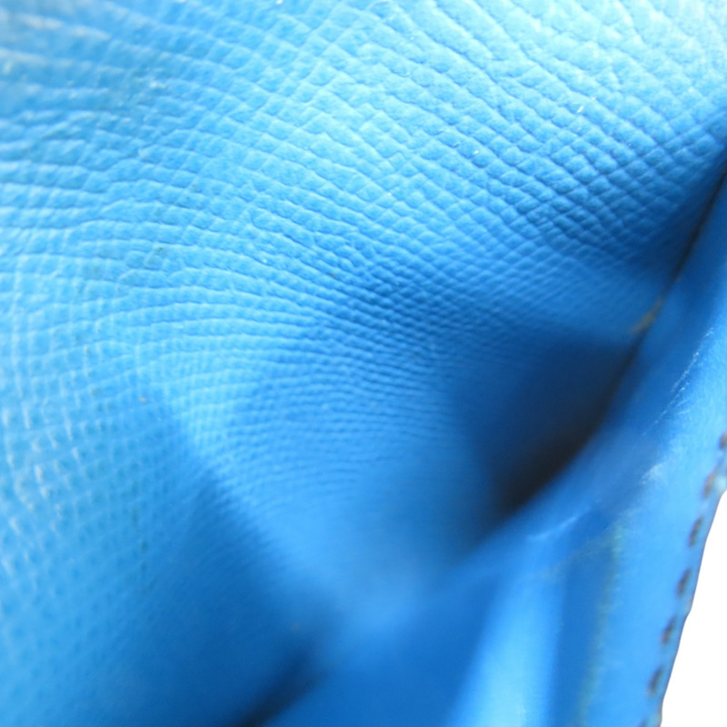 黑/藍色 Epsom牛皮 雙色 MC2 Copernic Compact 短夾 A刻【HERMES 愛馬仕】-6