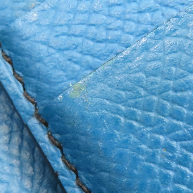 黑/藍色 Epsom牛皮 雙色 MC2 Copernic Compact 短夾 A刻【HERMES 愛馬仕】-14