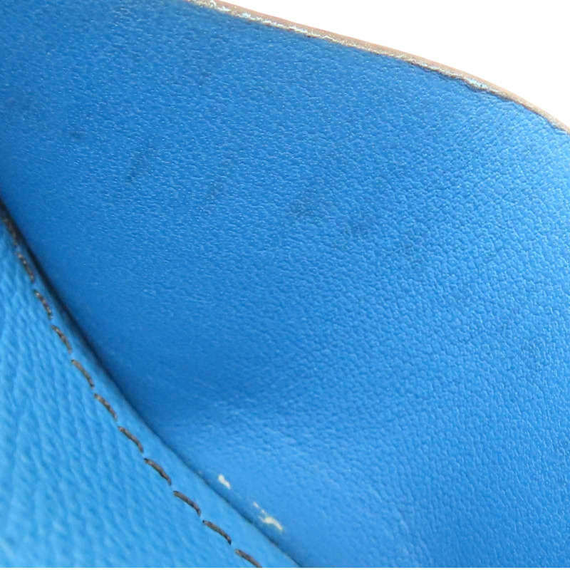 黑/藍色 Epsom牛皮 雙色 MC2 Copernic Compact 短夾 A刻【HERMES 愛馬仕】-16