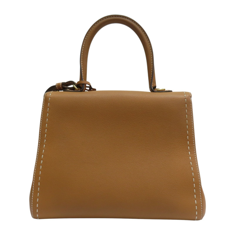 棕色 牛皮 Brillant MM 肩背包【Delvaux德爾沃】-1