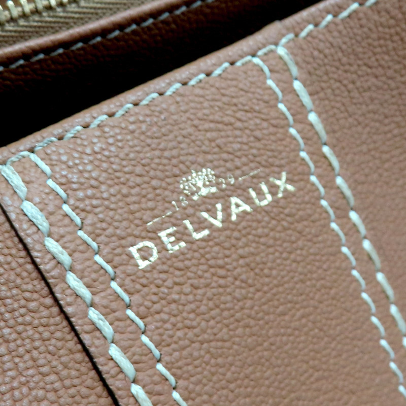 棕色 牛皮 Brillant MM 肩背包【Delvaux德爾沃】-8