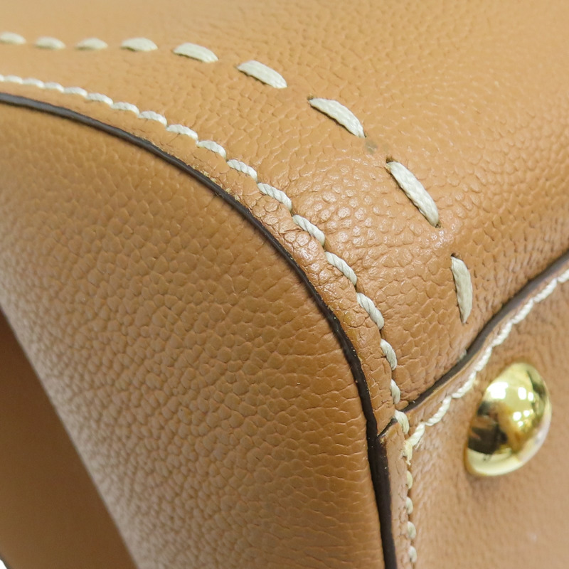 棕色 牛皮 Brillant MM 肩背包【Delvaux德爾沃】-16