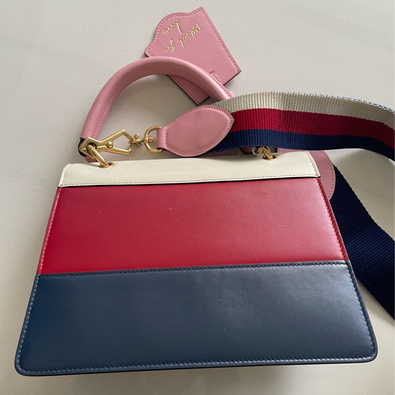 Gucci SYLVIE肩背包 水鑽蜜蜂-2