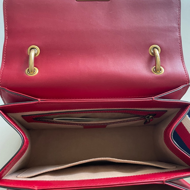 Gucci SYLVIE肩背包 水鑽蜜蜂-3