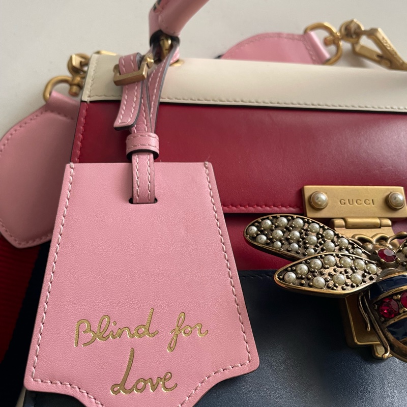 Gucci SYLVIE肩背包 水鑽蜜蜂-16