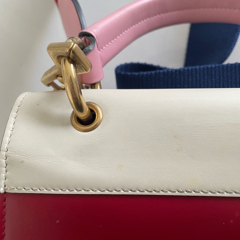 Gucci SYLVIE肩背包 水鑽蜜蜂-7