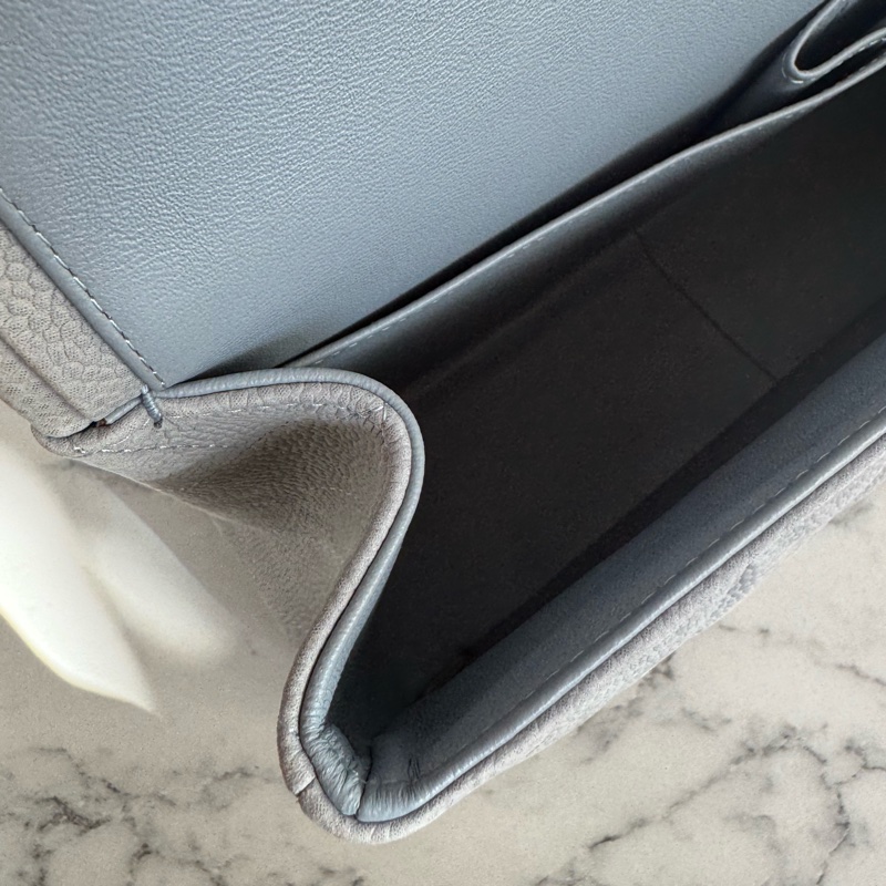 Chanel灰荔枝銀雙C jumbo-27