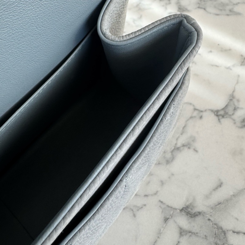 Chanel灰荔枝銀雙C jumbo-29