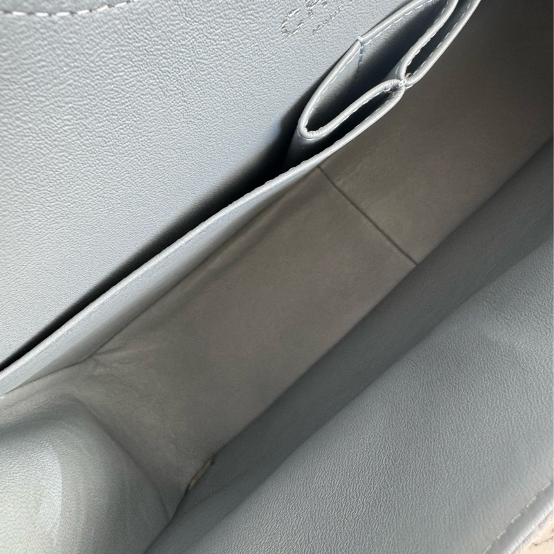 Chanel灰荔枝銀雙C jumbo-32