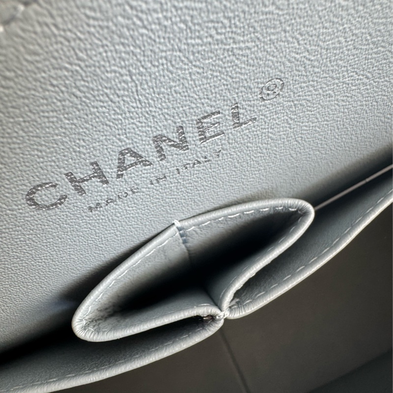 Chanel灰荔枝銀雙C jumbo-33