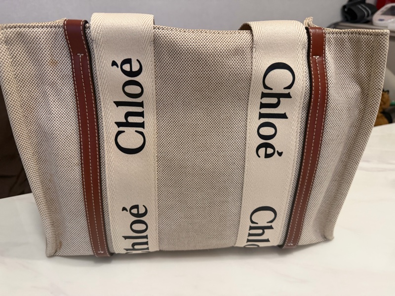 Chloe woody中號 棕色 二手-0