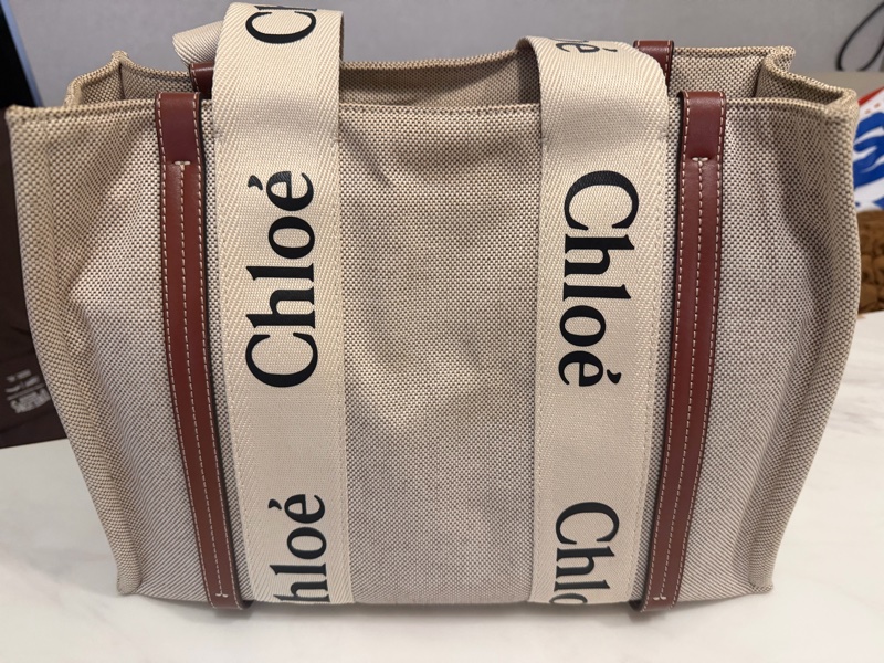 Chloe woody中號 棕色 二手-1