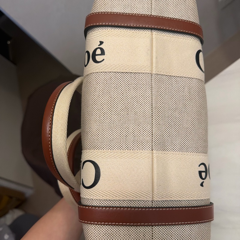 Chloe woody中號 棕色 二手-3