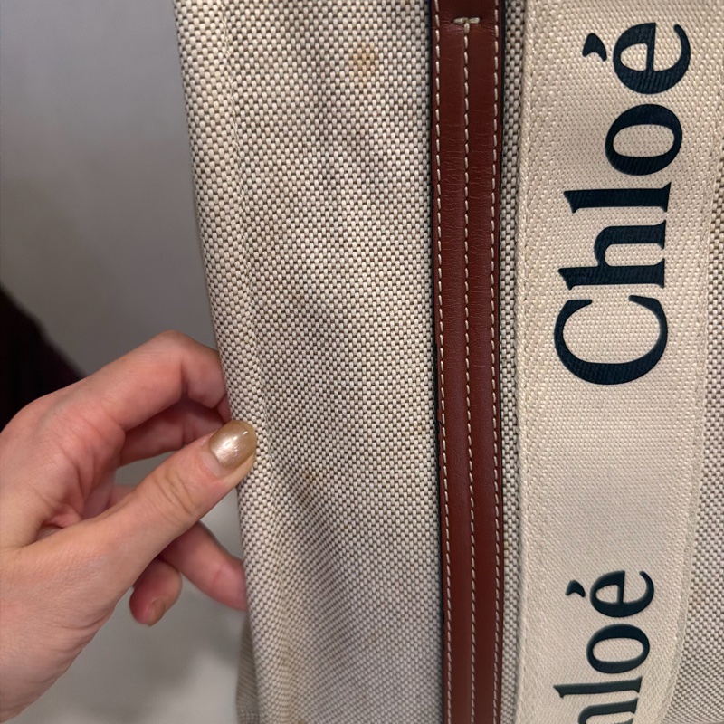 Chloe woody中號 棕色 二手-9