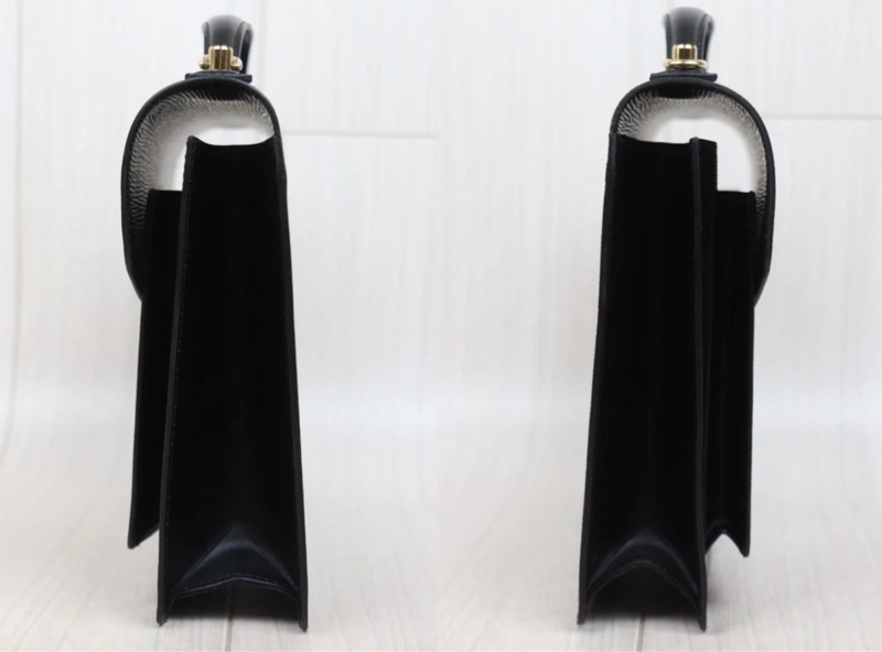 「JL精品代購」98新 LV 黑色水波紋 郵差 單肩包-3