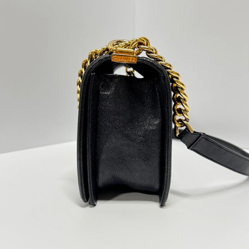 【2025/12/9專櫃剛保養】 Chanel Leboy 25 魚子醬牛皮 專櫃24.1萬!-5