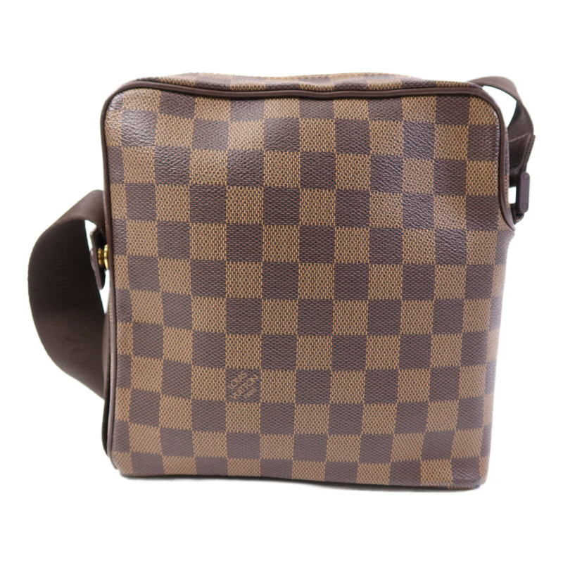 LOUIS VUITTON DamierOlav PM金扣肩背袋-1