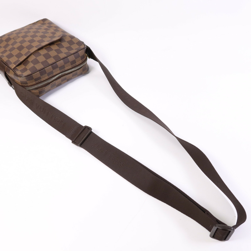 LOUIS VUITTON DamierOlav PM金扣肩背袋-8