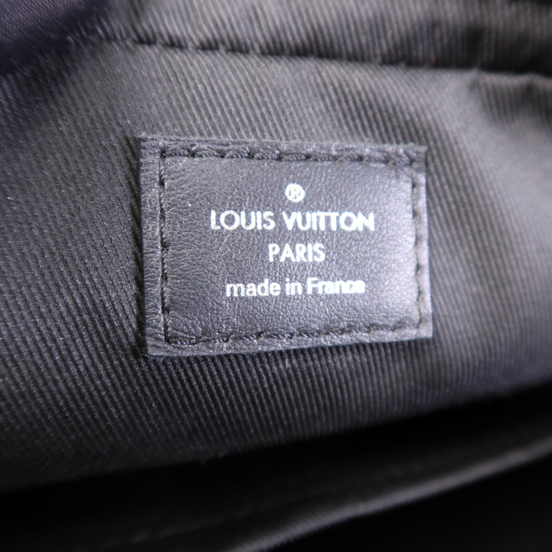 LOUIS VUITTON Damier Graphite Trio Messenger銀扣肩背袋-5