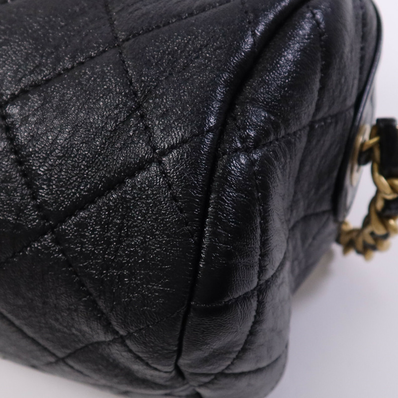 CHANEL 牛皮皮革2 Way Shoulder Bag金扣鏈帶手挽肩背兩用袋-7