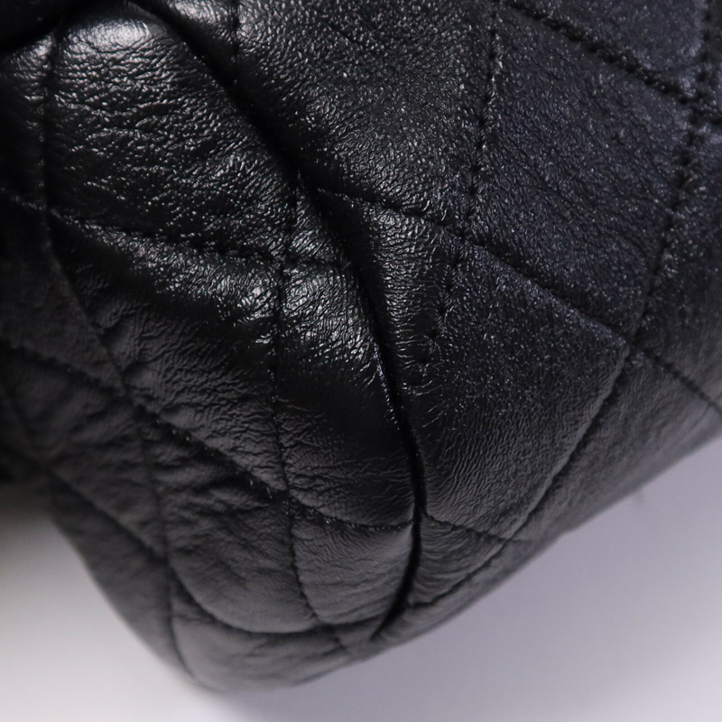 CHANEL 牛皮皮革2 Way Shoulder Bag金扣鏈帶手挽肩背兩用袋-8