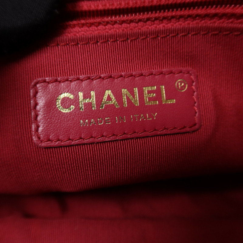 CHANEL 牛皮皮革2 Way Shoulder Bag金扣鏈帶手挽肩背兩用袋-13