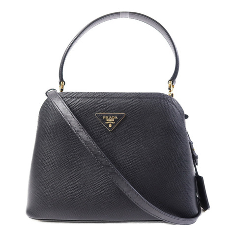 PRADA 牛皮皮革2 Way Shoulder Bag金扣肩背袋
