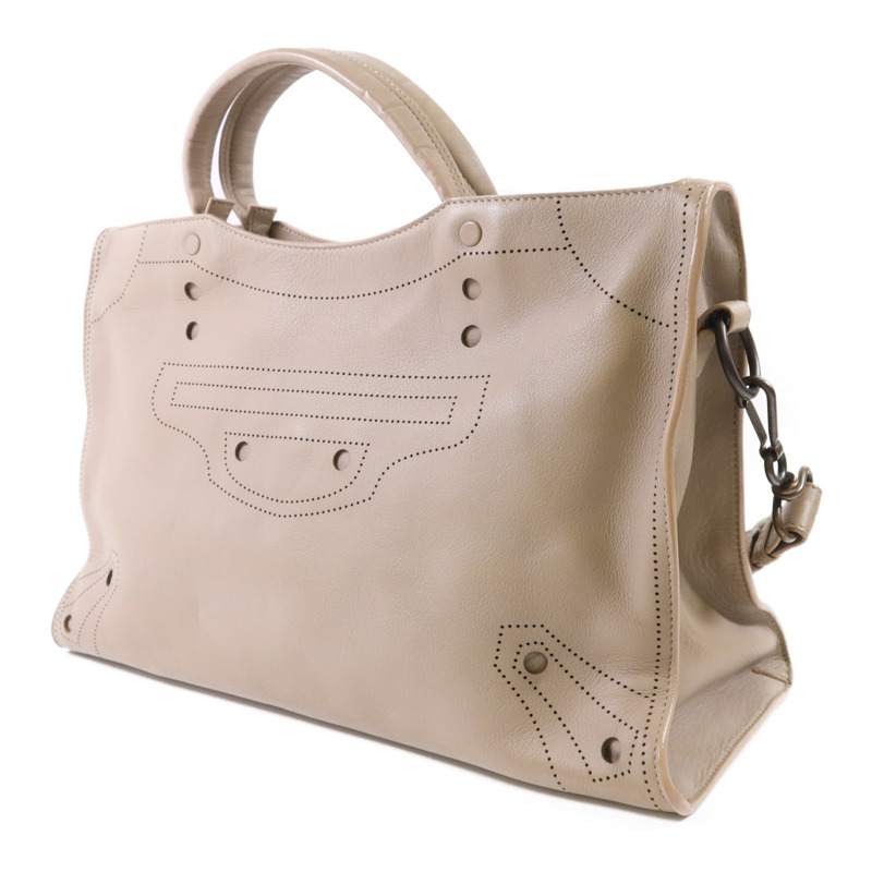 BALENCIAGA 牛皮皮革Blackout City手挽肩背兩用袋-2