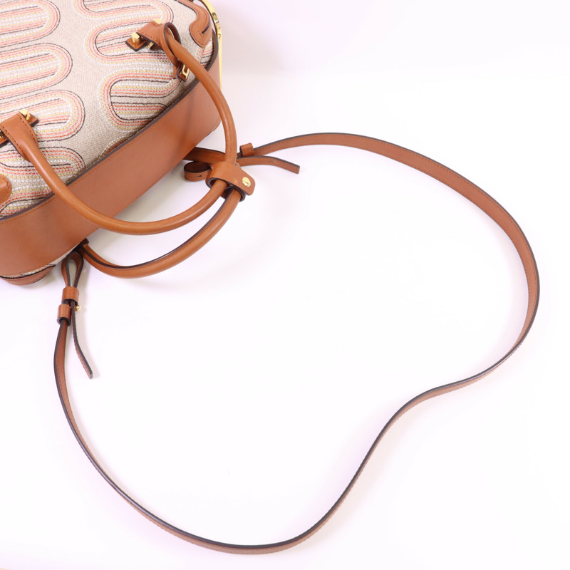 Delvaux 帆布/皮革Cool Box MM金扣手挽肩背兩用袋-4