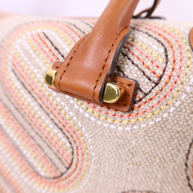 Delvaux 帆布/皮革Cool Box MM金扣手挽肩背兩用袋-8