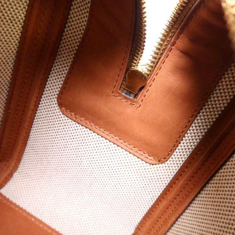 Delvaux 帆布/皮革Cool Box MM金扣手挽肩背兩用袋-20